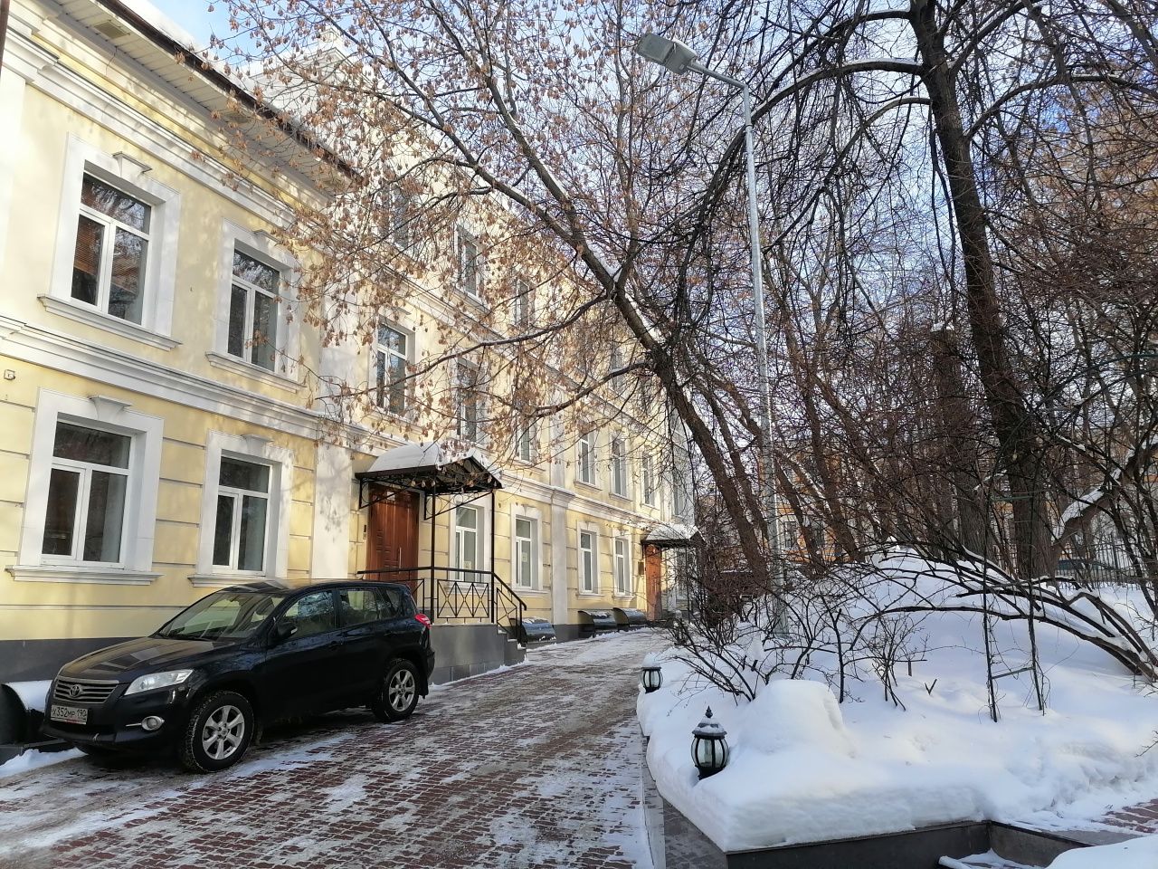 фасад дома, здание по адресу г Москва, Хохловский пер, д 10 стр 3 